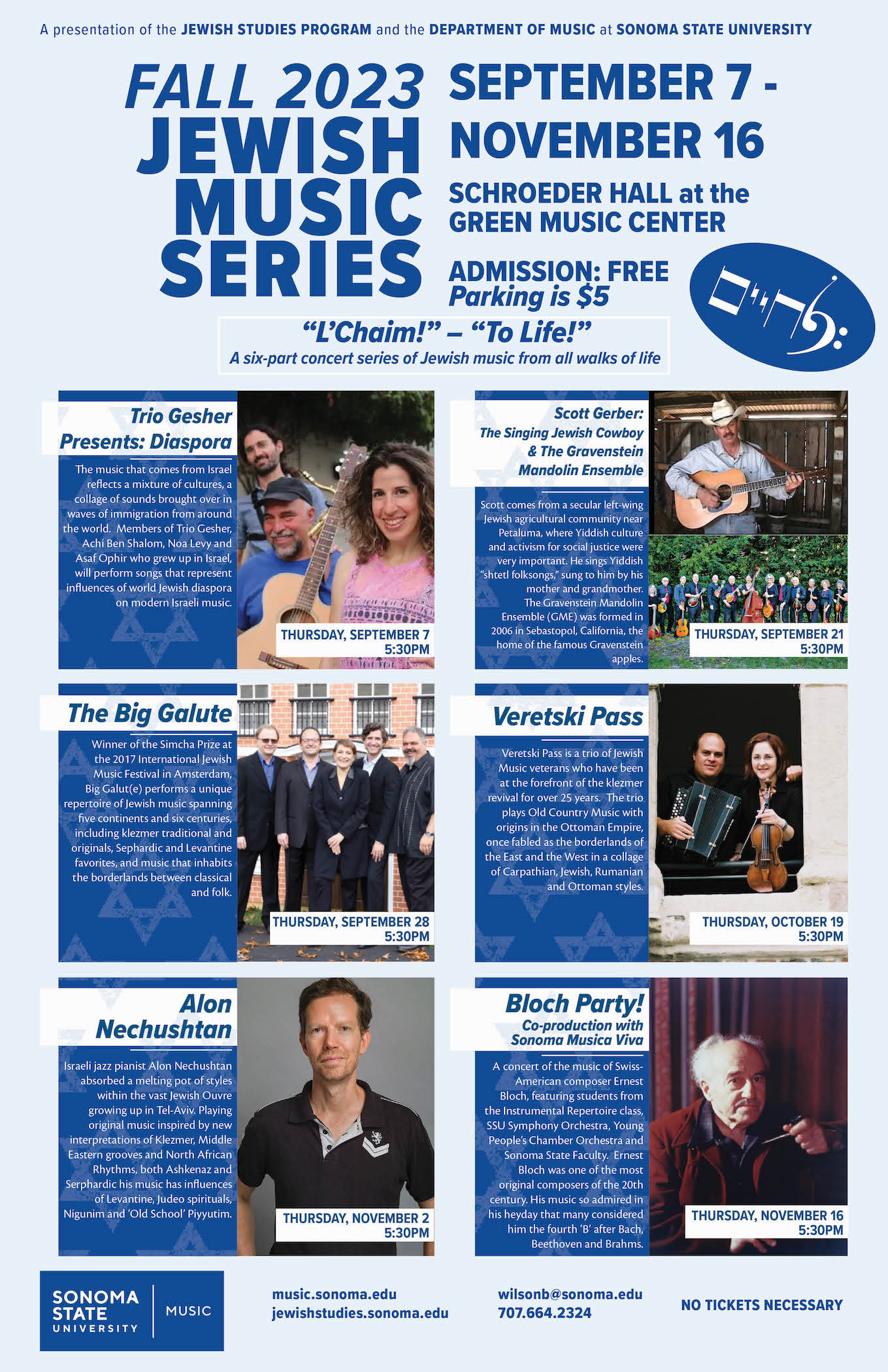 Jewish Music Series Poster 2023