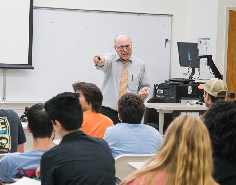 Henry Scheibman teaches class