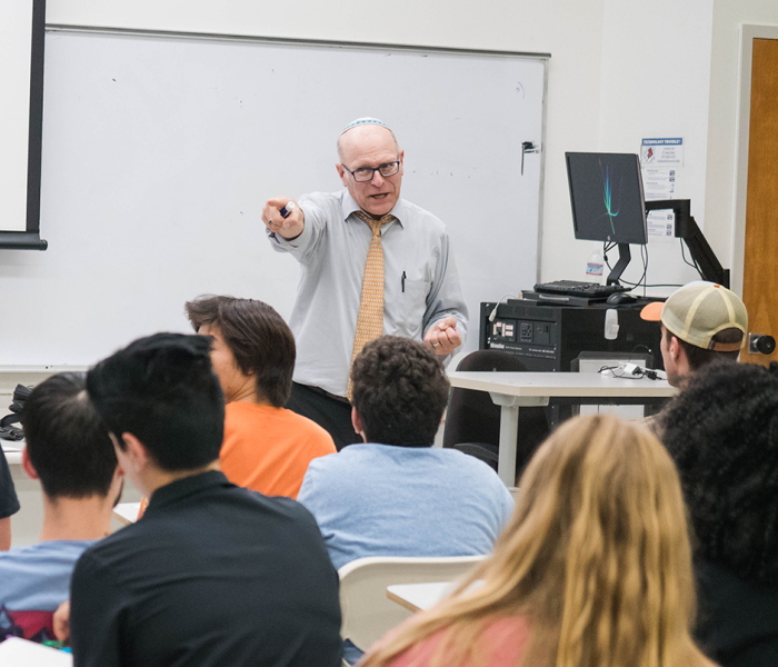 Henry Scheibman teaches class