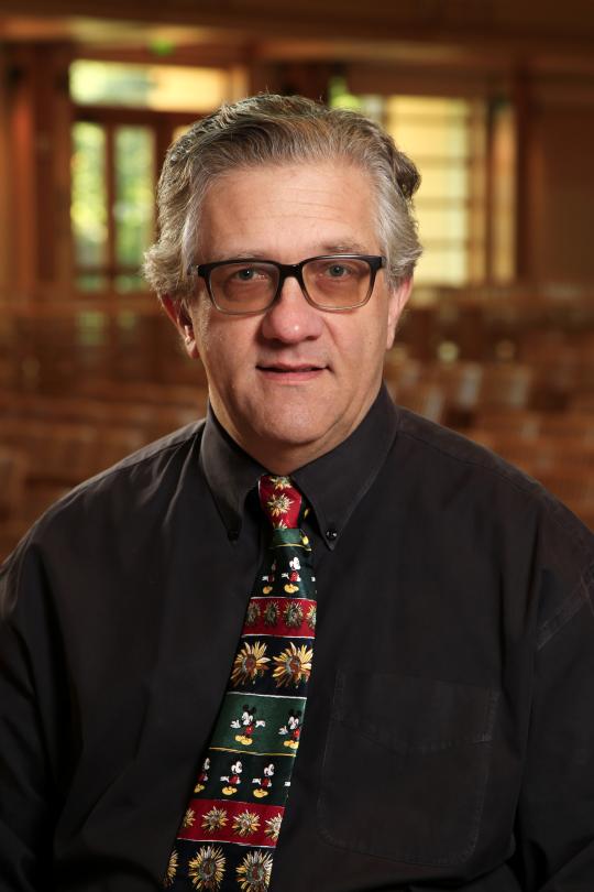 Brian Wilson Headshot with Disney tie in Weill Hall